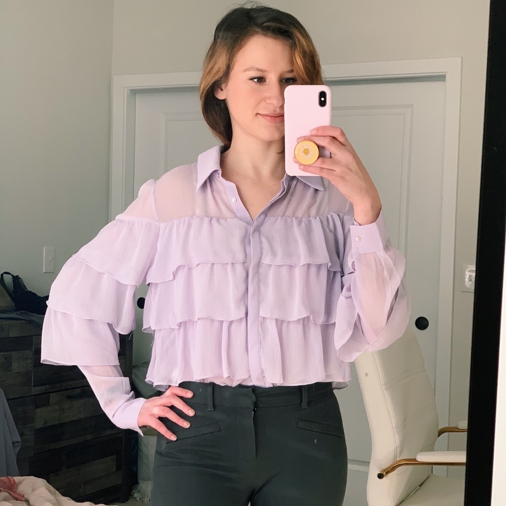 ENGLISH FACTORY Ruffled Blouse - Picture 2 of 5